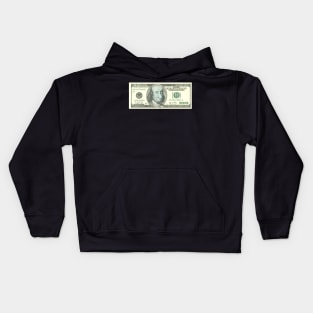 Squid-ward 100 dollar bill Kids Hoodie